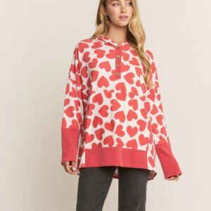 **VALENTINE'S DAY, HEART** top NEW WITH TAG